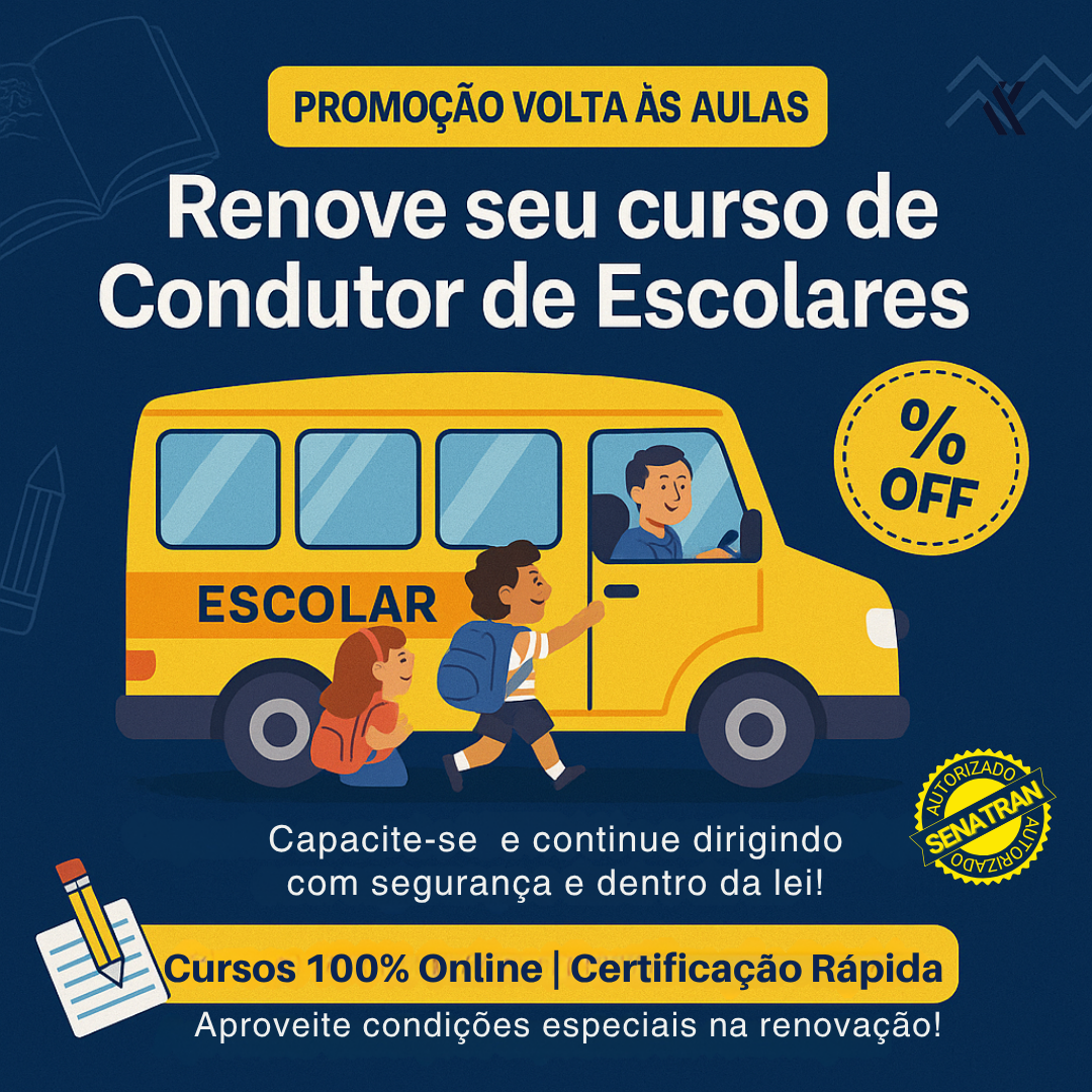 CURSO PARA ACOMPANHANTE/AGENTE DE BORDO (MONITOR DE ESCOLAR)